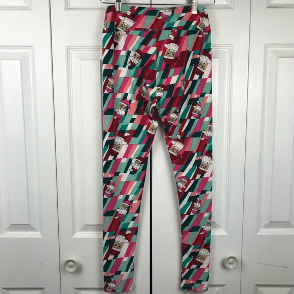 LulaRoe Santa Leggings One Size - Picture 5 of 5